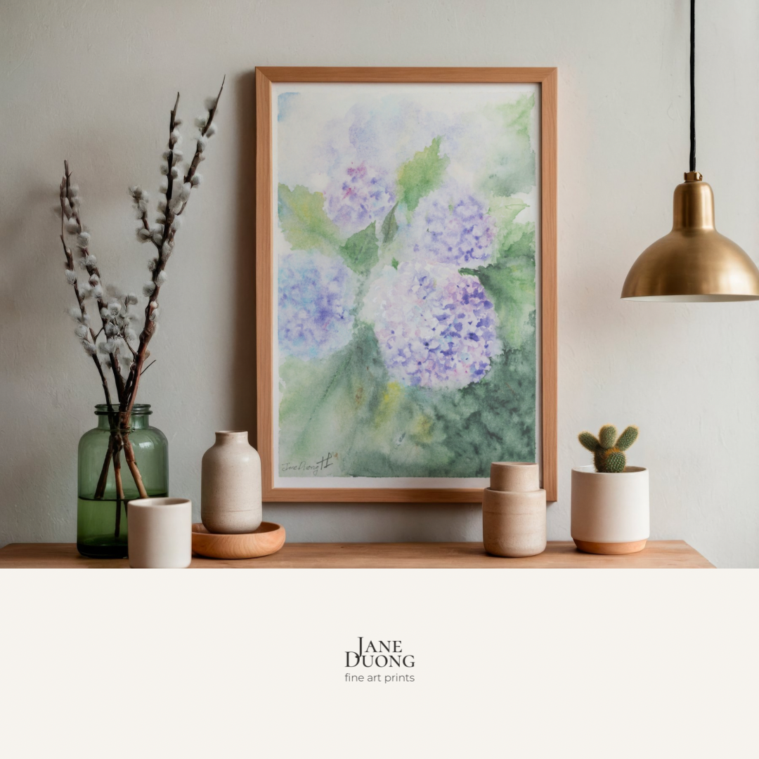 Soft Hydrangeas - Fine Art Print