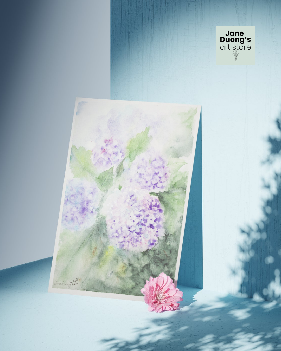 Hydrangea Greeting card - single card