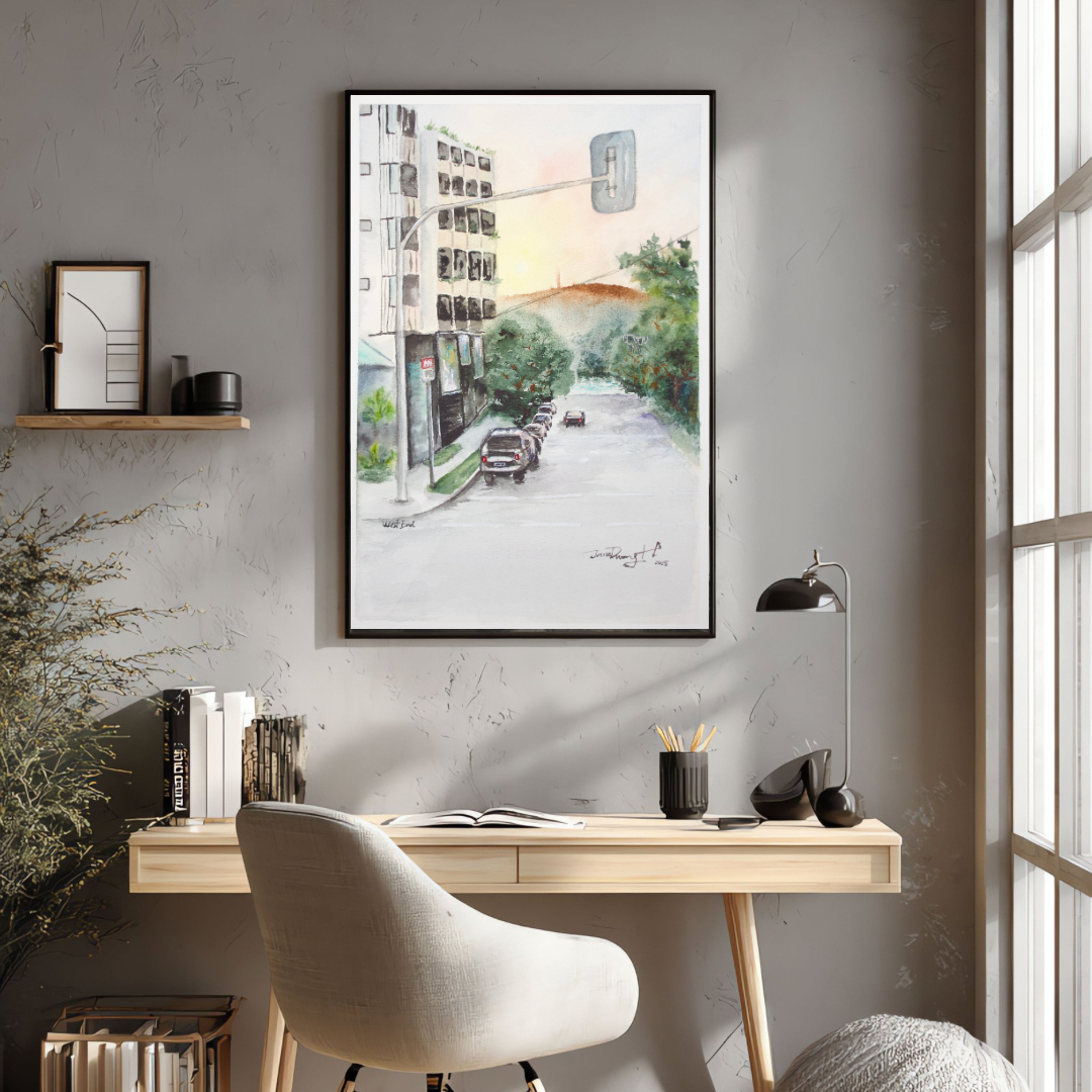 Where the Streets Slow (West End) - Fine Art Print