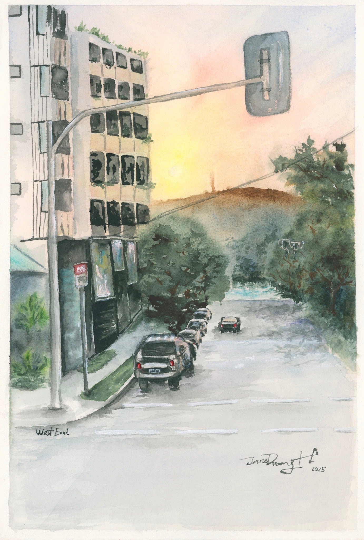 Where the Streets Slow (West End) - Fine Art Print