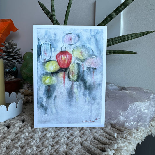 Lantern greeting cards