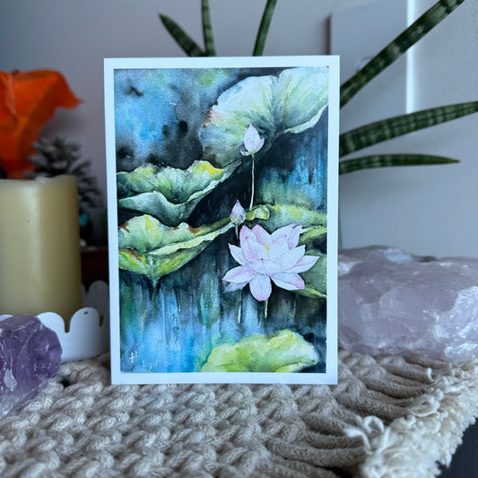 Lotus Greeting Card